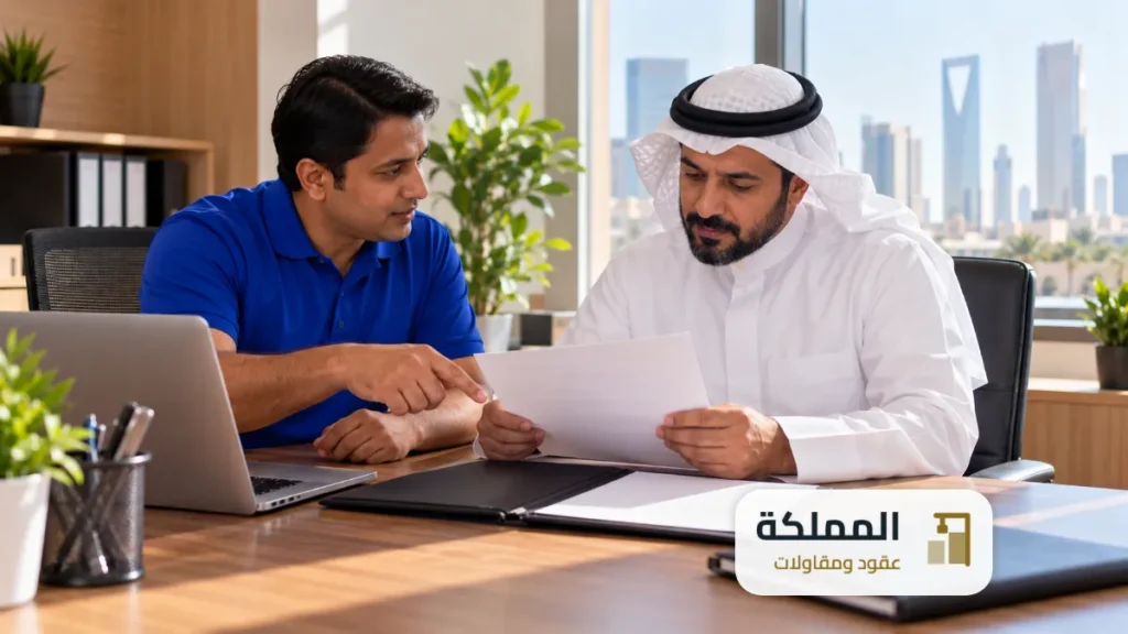 خطوات استلام العقد الموثق من شركة عقود المملكة