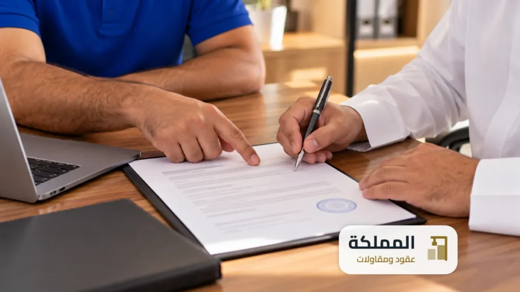نسخة من عقد النظافة الموثّق جاهزة للتسليم لصاحب الرخصة