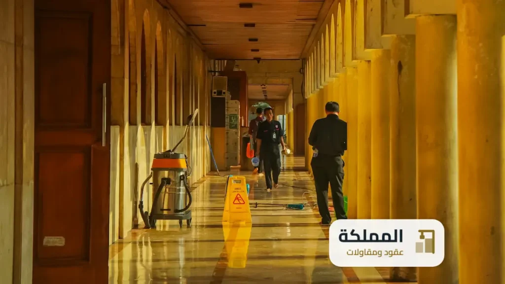 عقد نظافة الكتروني ابها