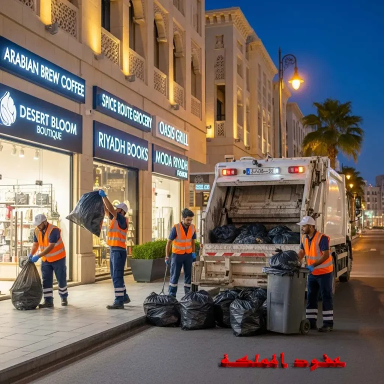 عمل عقد نظافة الكتروني