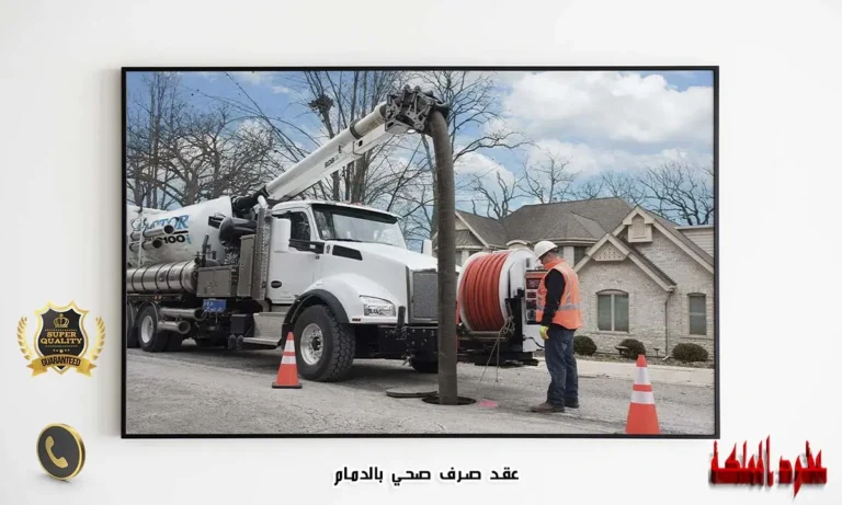 عقد صرف صحي بالدمام