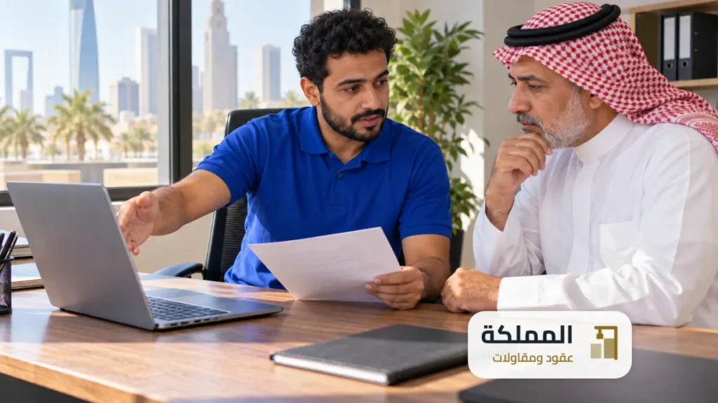 خطوات اصدار العقد الكترونيا