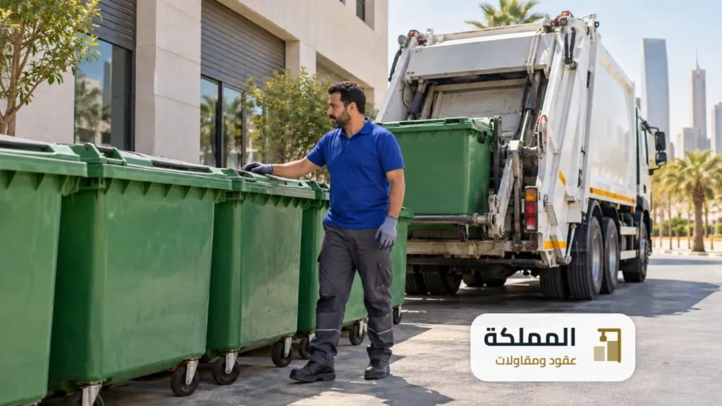 عقد نفايات معتمد من بلدي في كل مدن المملكة